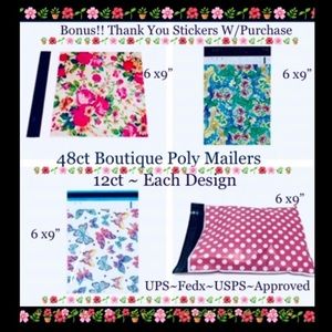48pcs 6x9’ Mix ~ Poly mailer Bags 🌿🆕🌿
~BONUS⭐️48ct Free Thank You Stickers